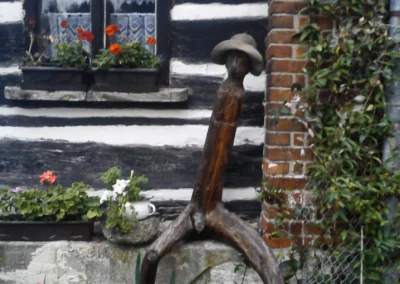 Koncert - Trávobraní 2015, statek U Špičky - dřevěný samorost